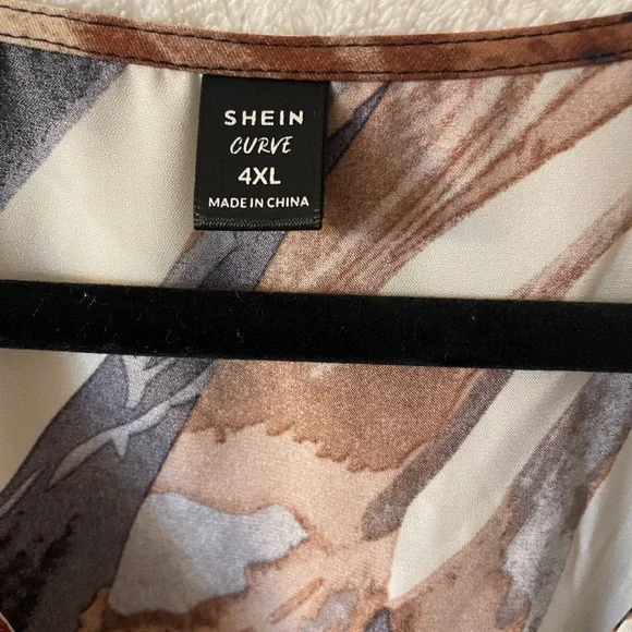 Chic Brown and Black Patterned Dress - Picture 4 of 4